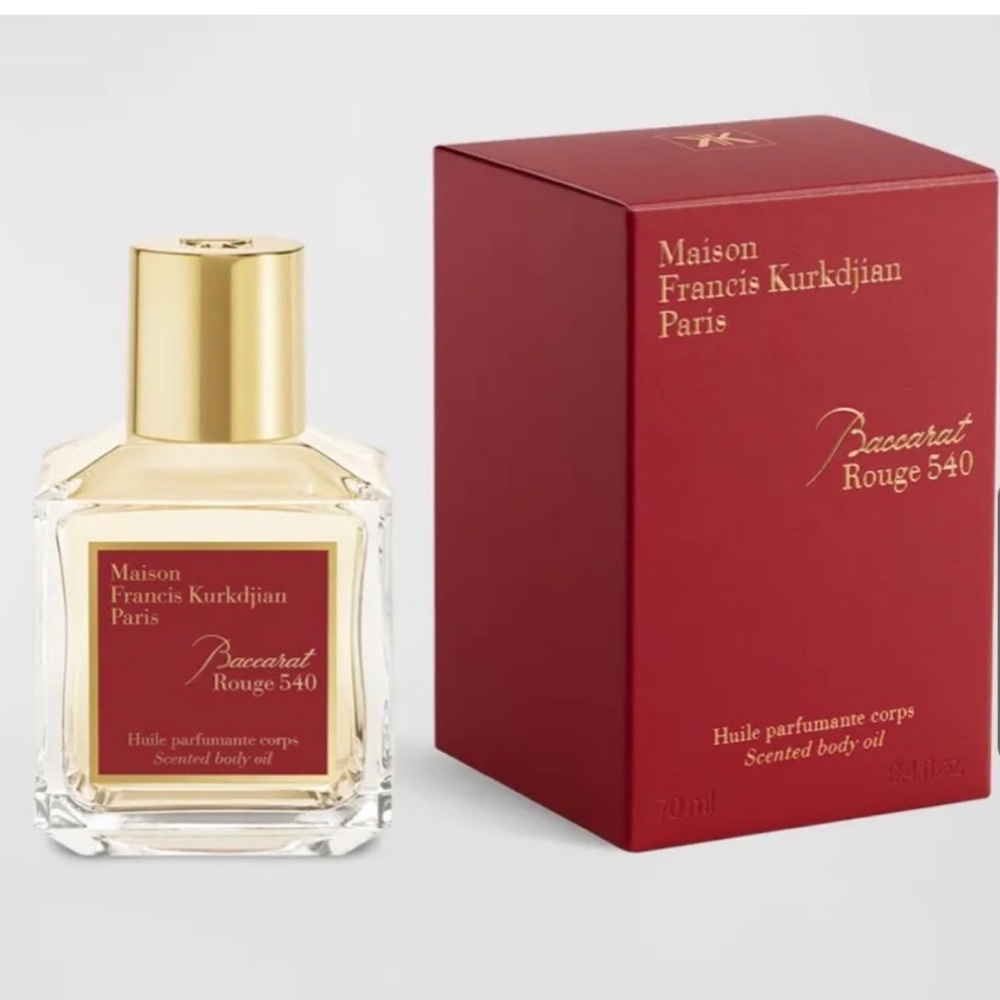 Baccarat Rouge 540 body oil